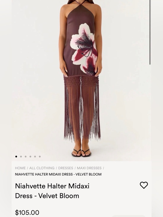 Peppermayo Dresses & Skirts - Peppermayo Niahvette Halter Midaxi
Dress - Velvet Bloom Size 6